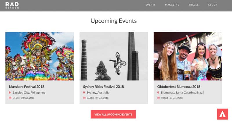 Rad Season Home Page
