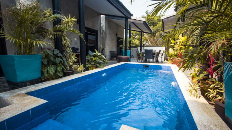 beach house bungalows pool