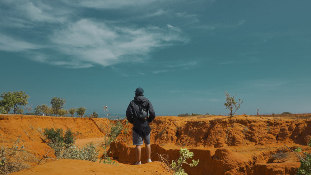 Rode zandduinen in Mui Ne, Vietnam