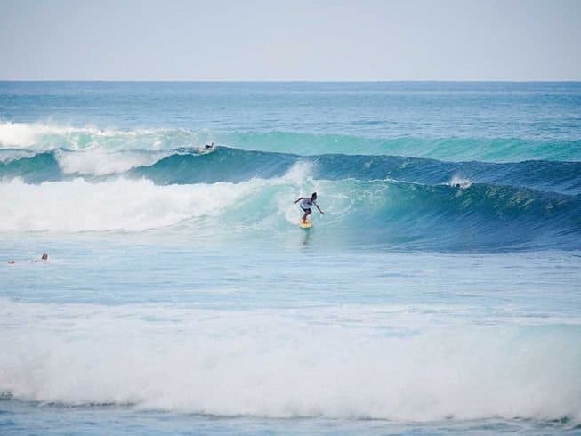 Surfing with Kamafari surf camp in Bali