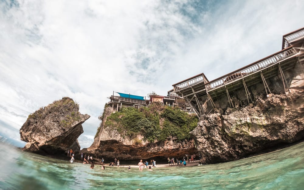 Uluwatu beach - one of the best surf spots in bali