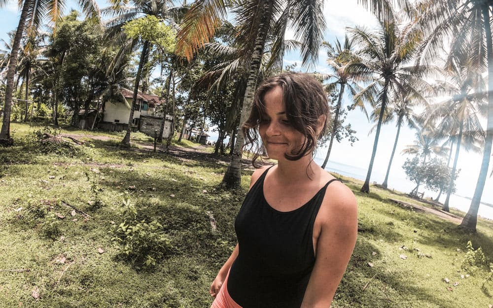 Wandering through the palms Medewi, Bali