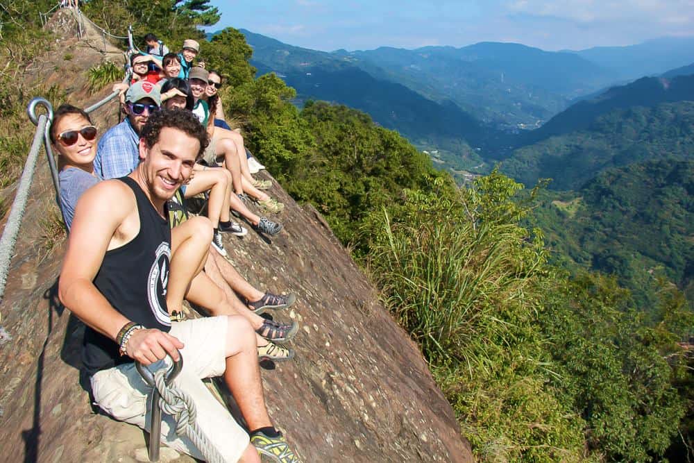 Gruppe von Wanderern in Taiwan