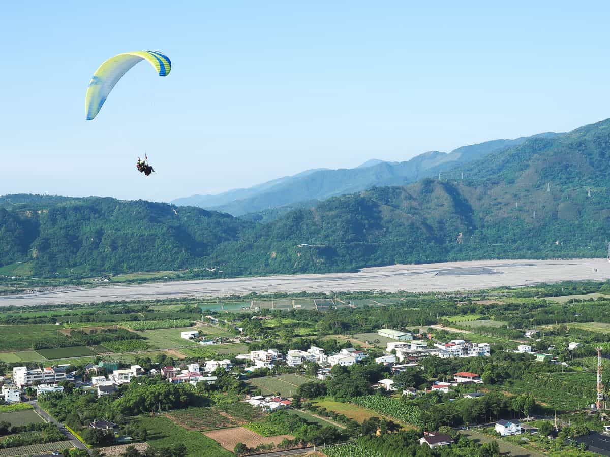 parapente à Taiwan