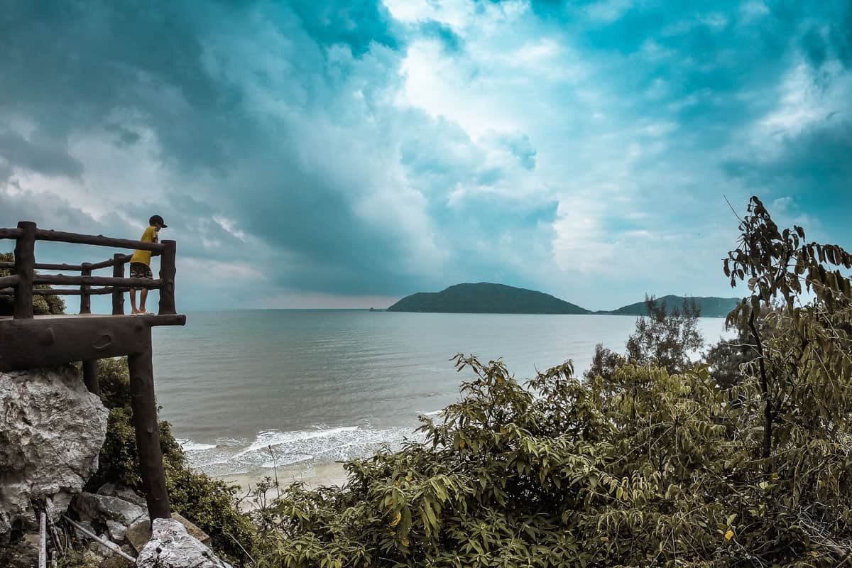 Aussichtspunkt auf der Wanderung zur Phraya Nakhon Höhle