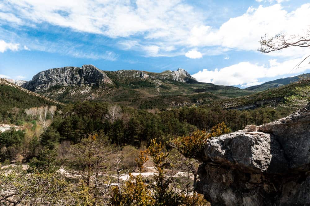 mountains outside of castellane, south of france