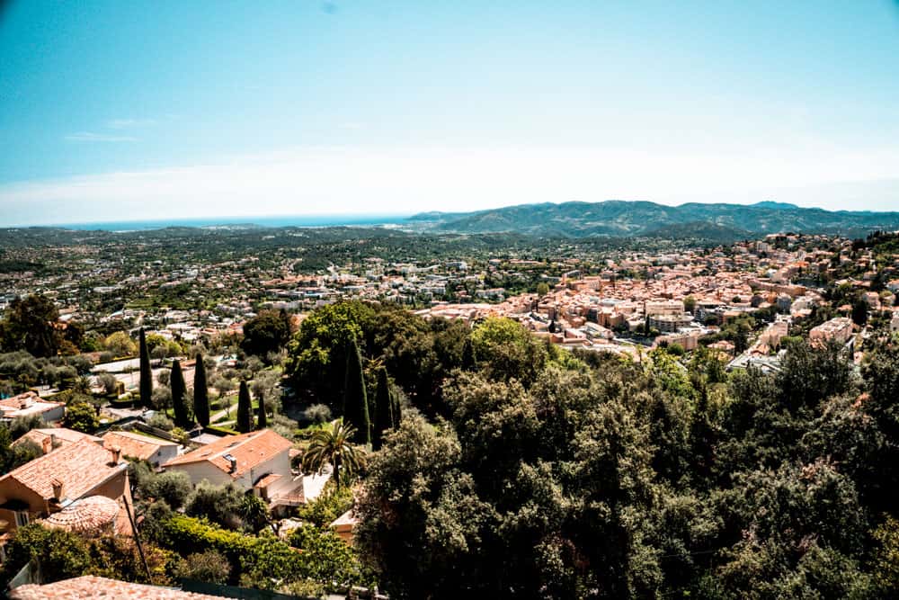 Uitzicht op Grasse, Zuid Frankrijk