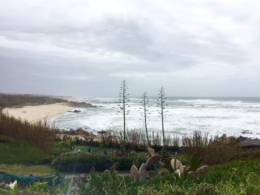 Beautiful Portuguese coastline near Lavra