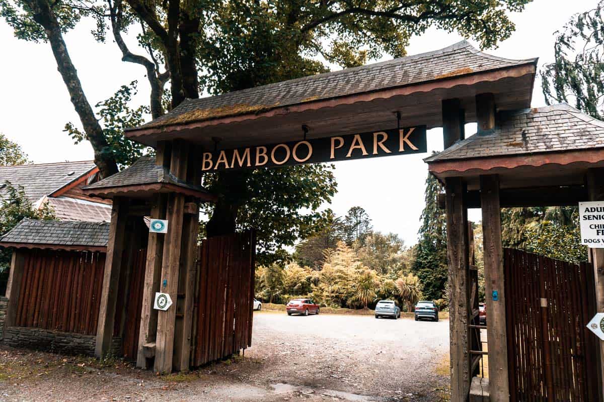 entrée du parc bambou à glengarriff, west cork