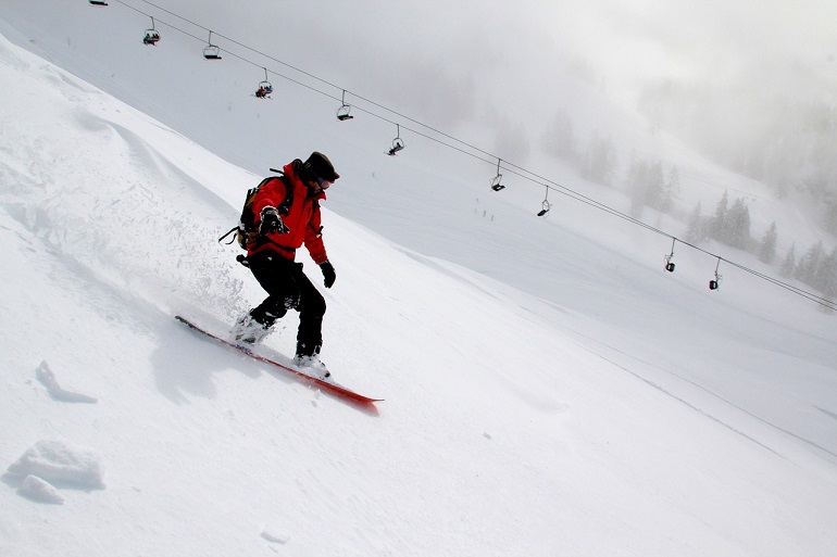 wie schwer ist Snowboarden