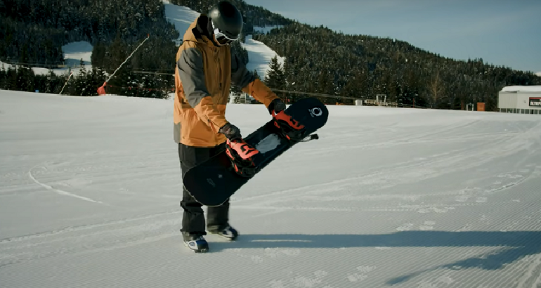 wie man Snowboard fährt