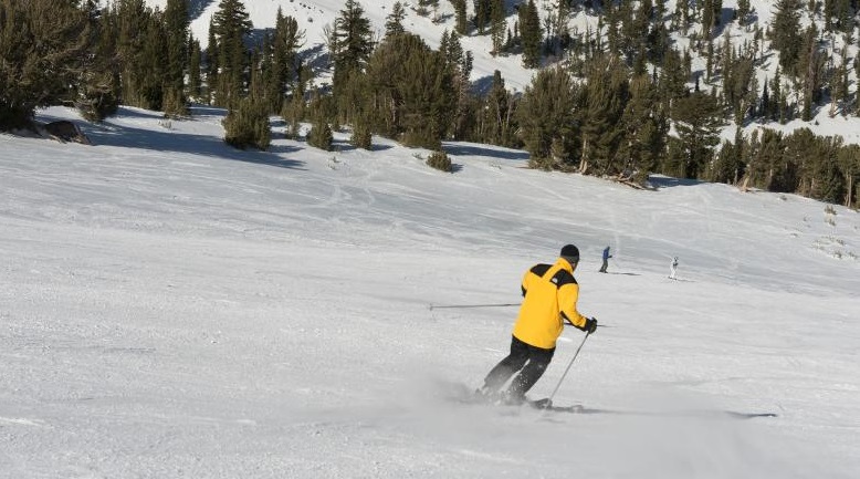 beginner skiing