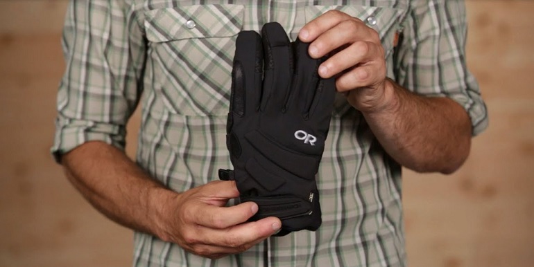 gants de ski en cuir pour hommes