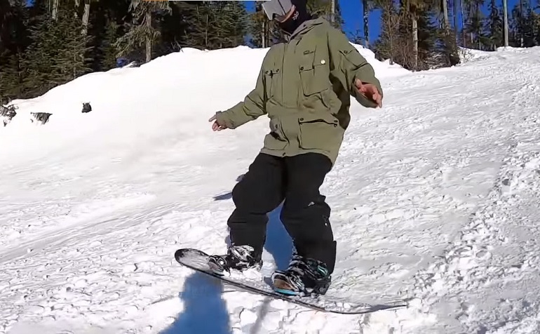 how to stop snowboarding