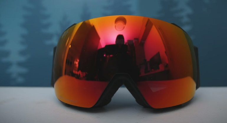 night time ski goggles