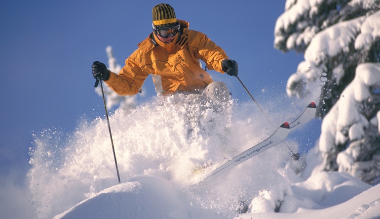 comment skier dans la poudreuse