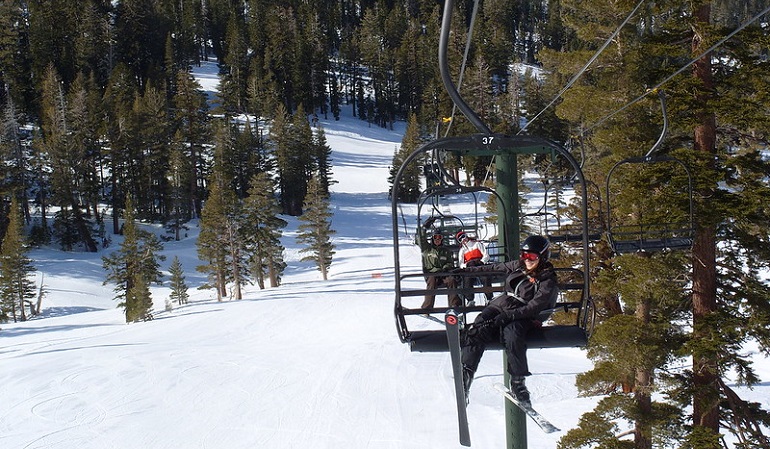 Skifahren in Kalifornien