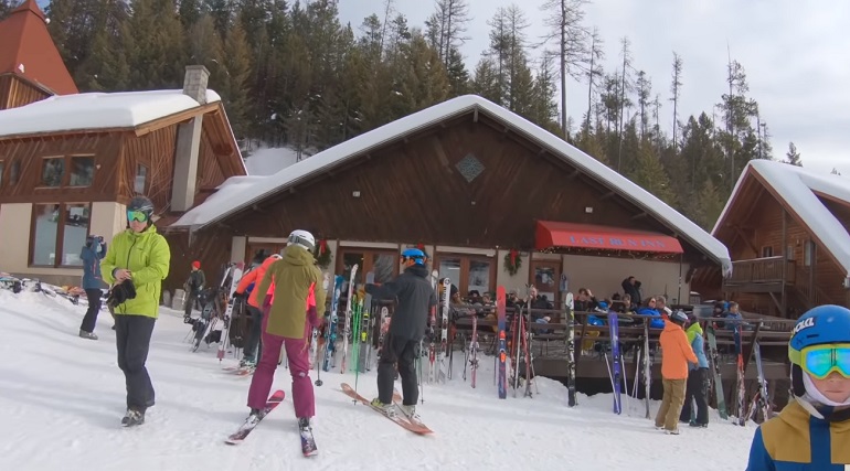 Montagnes de ski dans le Montana