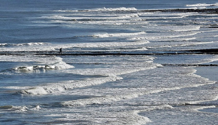 pleinen in de oceaan