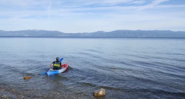 kayak riding