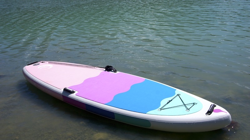 aufblasbares Yoga-Paddle-Board