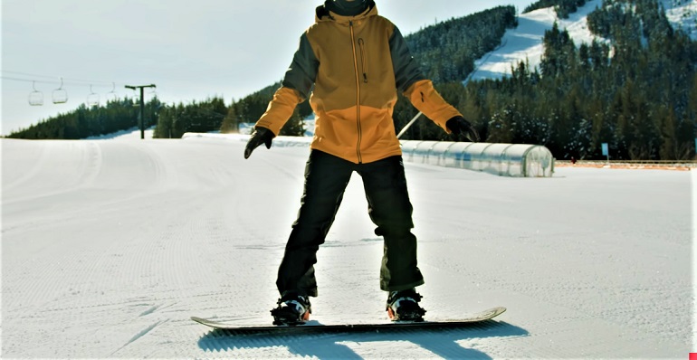 wie man Snowboard fährt