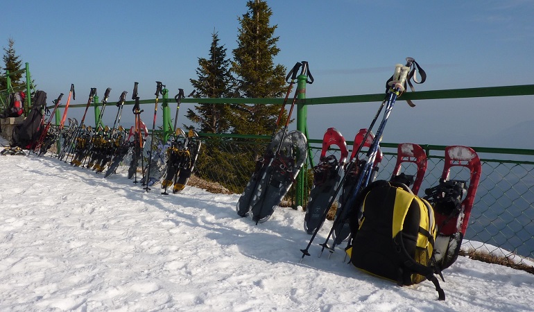 chaussures pour les raquettes à neige