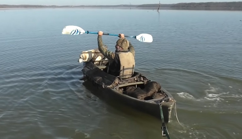 kayak de chasse au canard