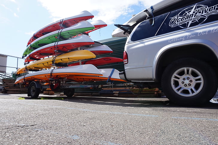 kayak on truck