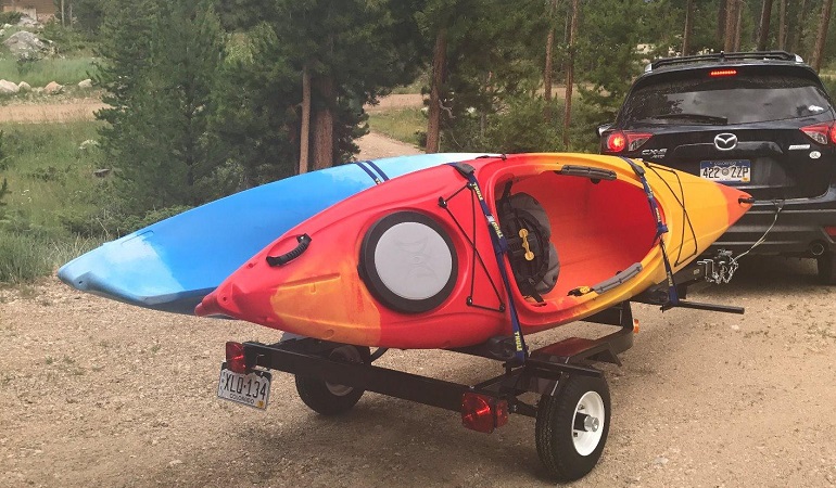 remorque pour le transport de kayaks