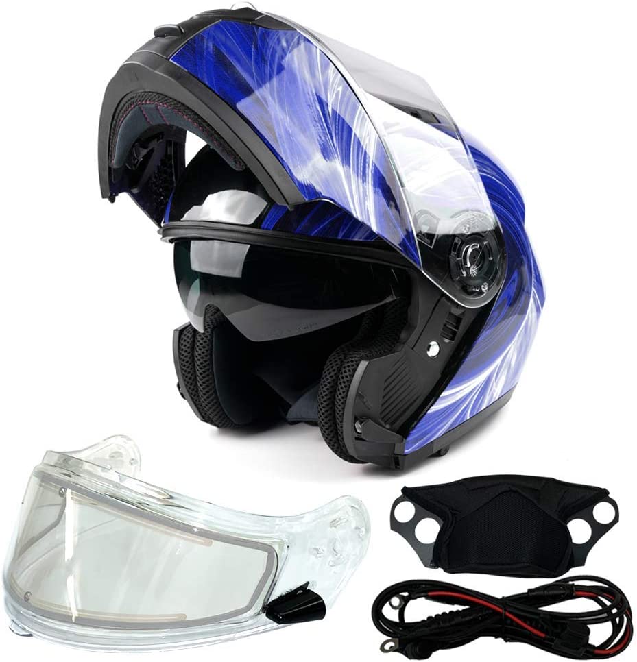 7 Best Modular Snowmobile Helmet In 2024   Typhoon TH158 Dual Visor Snowmobile Helmet 1 