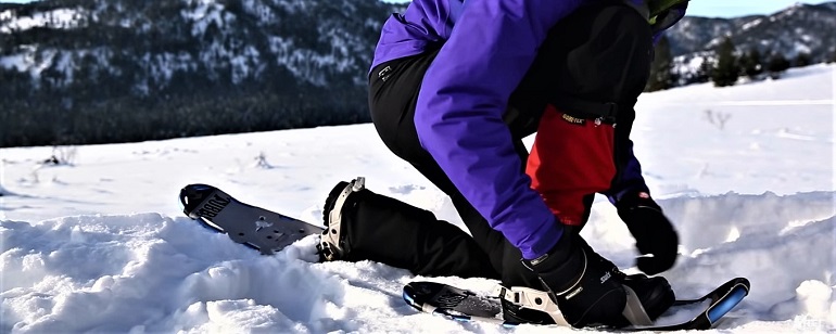 tailles des raquettes à neige