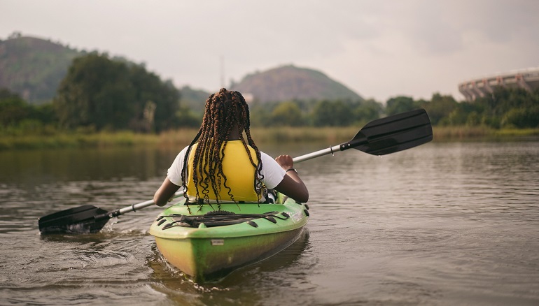 kayak stable with larger surface area