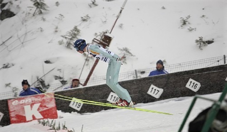 exercice de saut à ski