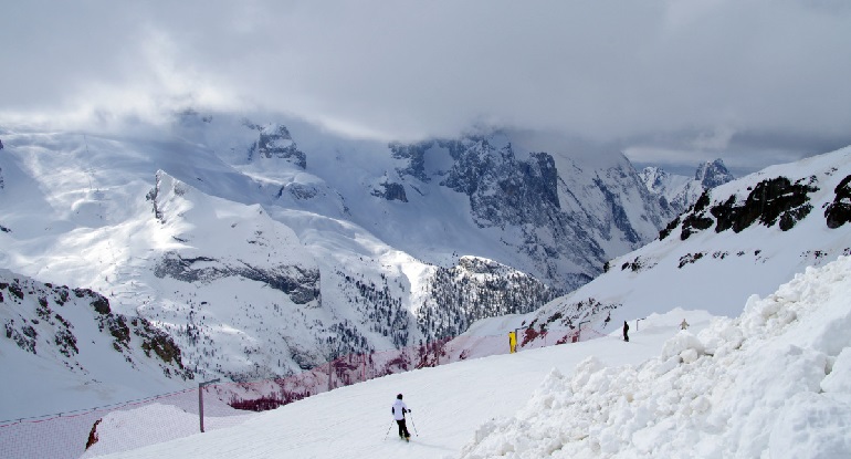 noem een land waar mensen gaan skiën