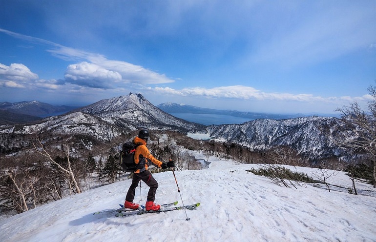 entraînement de sauts à ski